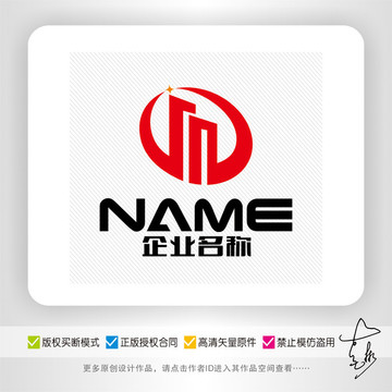 M字母建筑装潢地产物业logo