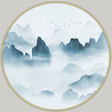 新中式山水画