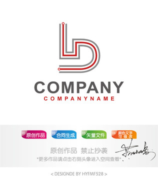 LD字母logo标志设计商标