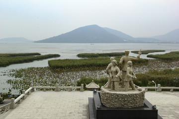 抗日战争太湖游击战纪念馆雕像