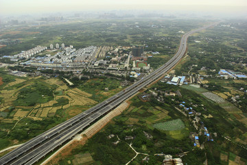 高速公路航拍