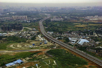 高速公路建设航拍