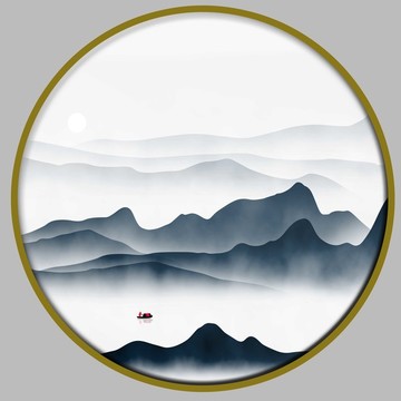 装饰画山水画