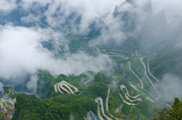 张家界天门山盘山公路