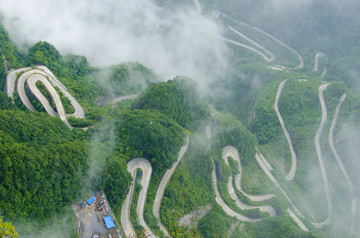 张家界天门山盘山公路