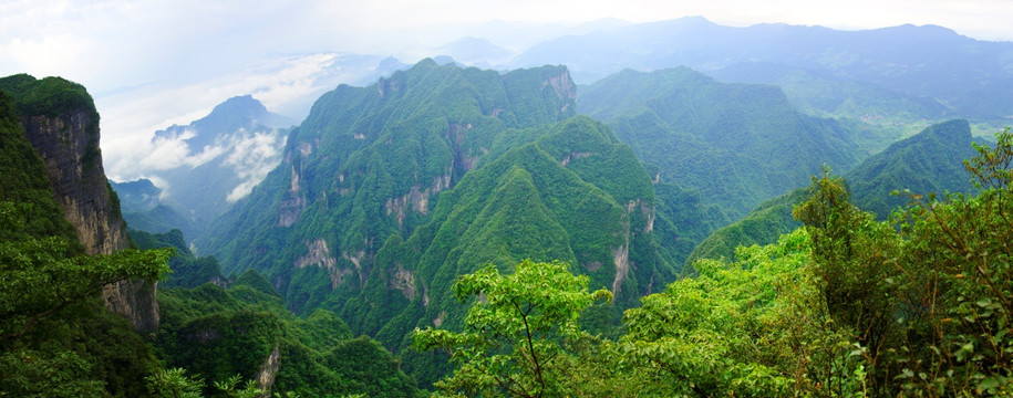 天门山全景图