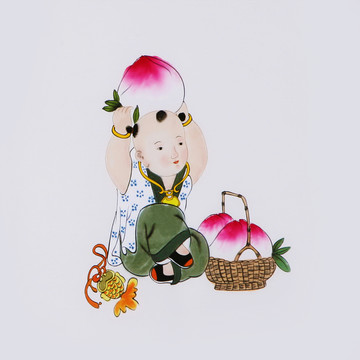 童子獻(xiàn)桃
