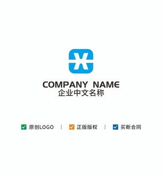 WX字母logo