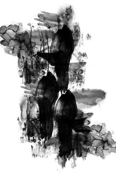 中國風(fēng)水墨抽象現(xiàn)代裝飾畫