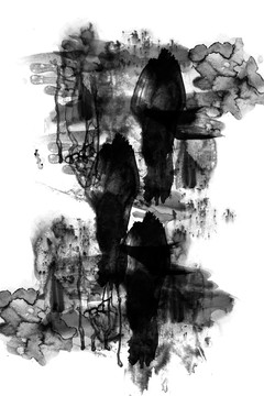 中國風(fēng)水墨抽象現(xiàn)代裝飾畫