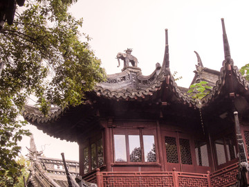 上海豫园古建筑一角