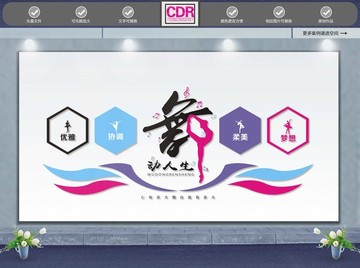 舞蹈文化墻