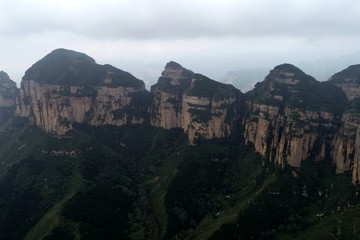 航拍黄崖洞风景区