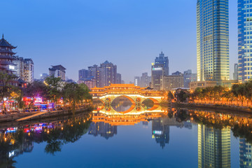 成都锦江夜景