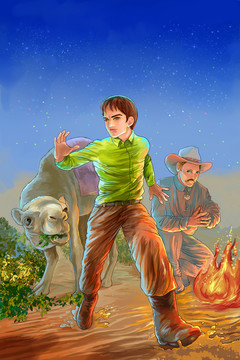 少年探險(xiǎn)故事插圖