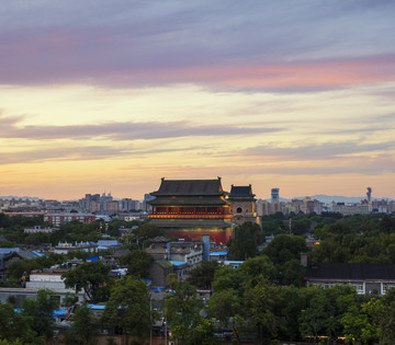 北京钟鼓楼夜景