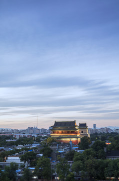 北京钟鼓楼夜景