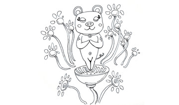 兒童畫小熊