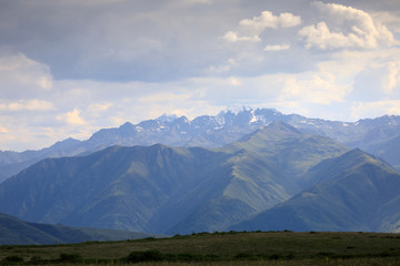 甘孜风光高原草甸雪山