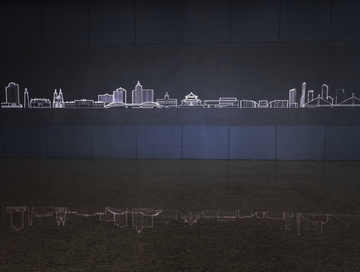 城市建筑光线画