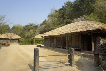 韩国济州岛石屋草房