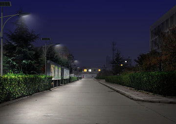 太陽能路燈效果圖