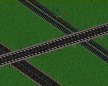 跨高速橋梁模型