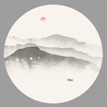 山水墨畫