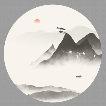 山水墨畫