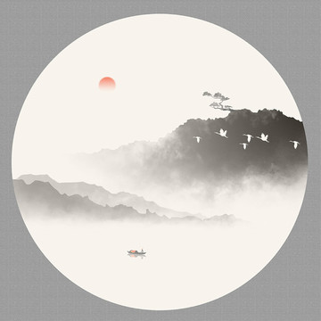 山水墨畫