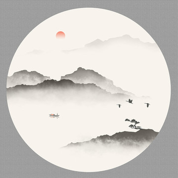 山水墨畫