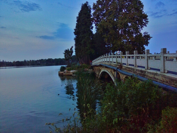 武汉东湖公园风景 黄昏美景