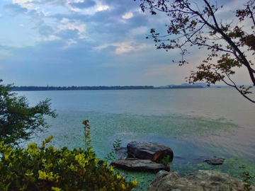 武汉东湖暮色风景