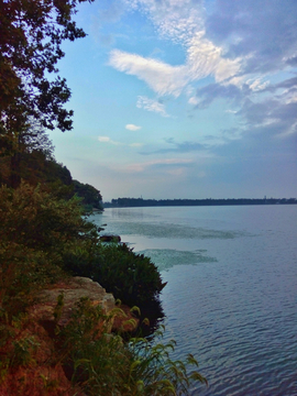 武汉东湖公园风景 黄昏美景