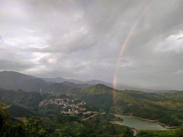 金华尖峰山大岭村彩虹