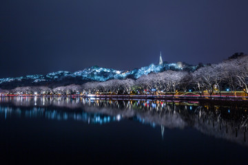 西湖雪景