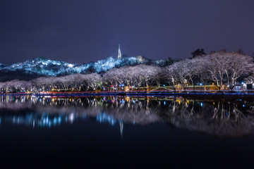 西湖雪景