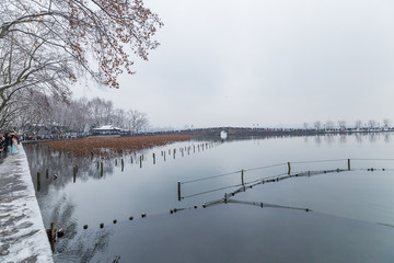 西湖雪景