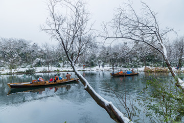 西湖雪景