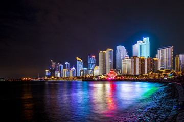 青岛五四广场夜景