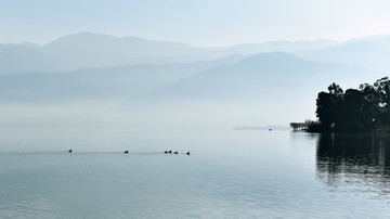 邛海山水自然风光