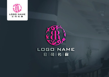 BR花紋logo