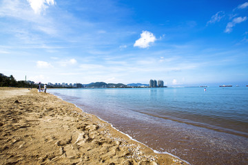 海南三亚湾风光