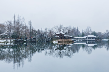 西湖雪景