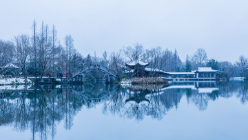 西湖雪景