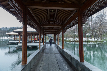 西湖雪景