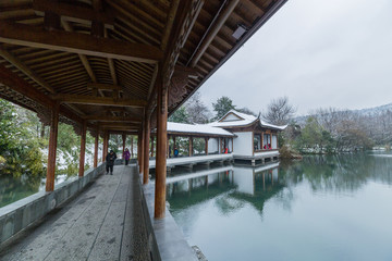 西湖雪景