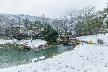 西湖雪景