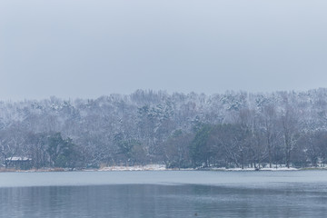 西湖雪景