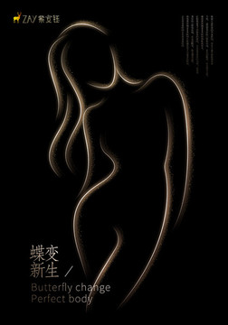 整形美容瘦身減肥海報(bào)